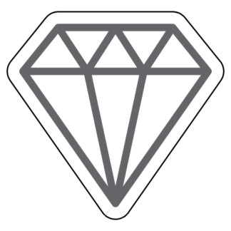 Diamond Sticker (Grey)